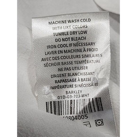 FIVE FOUR Men's 2XL NWT Long Sleeve White Dress Shirt - Picture 4 of 11